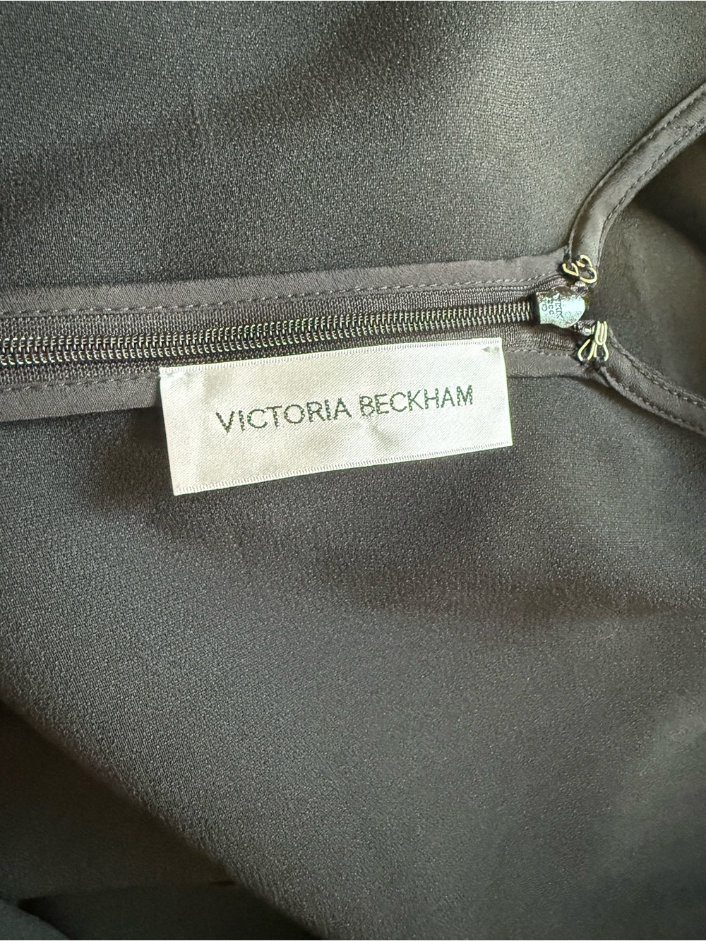 VICTORIA BECKHAM Twisted-Front Satin Midi Dress Sz 6 - Picture 5 of 6